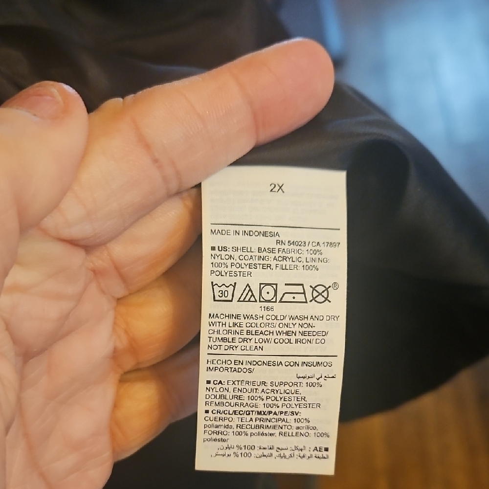 Old Navy Black Puffer Jacket High Collar Cinched Waist - Picture 5 of 6